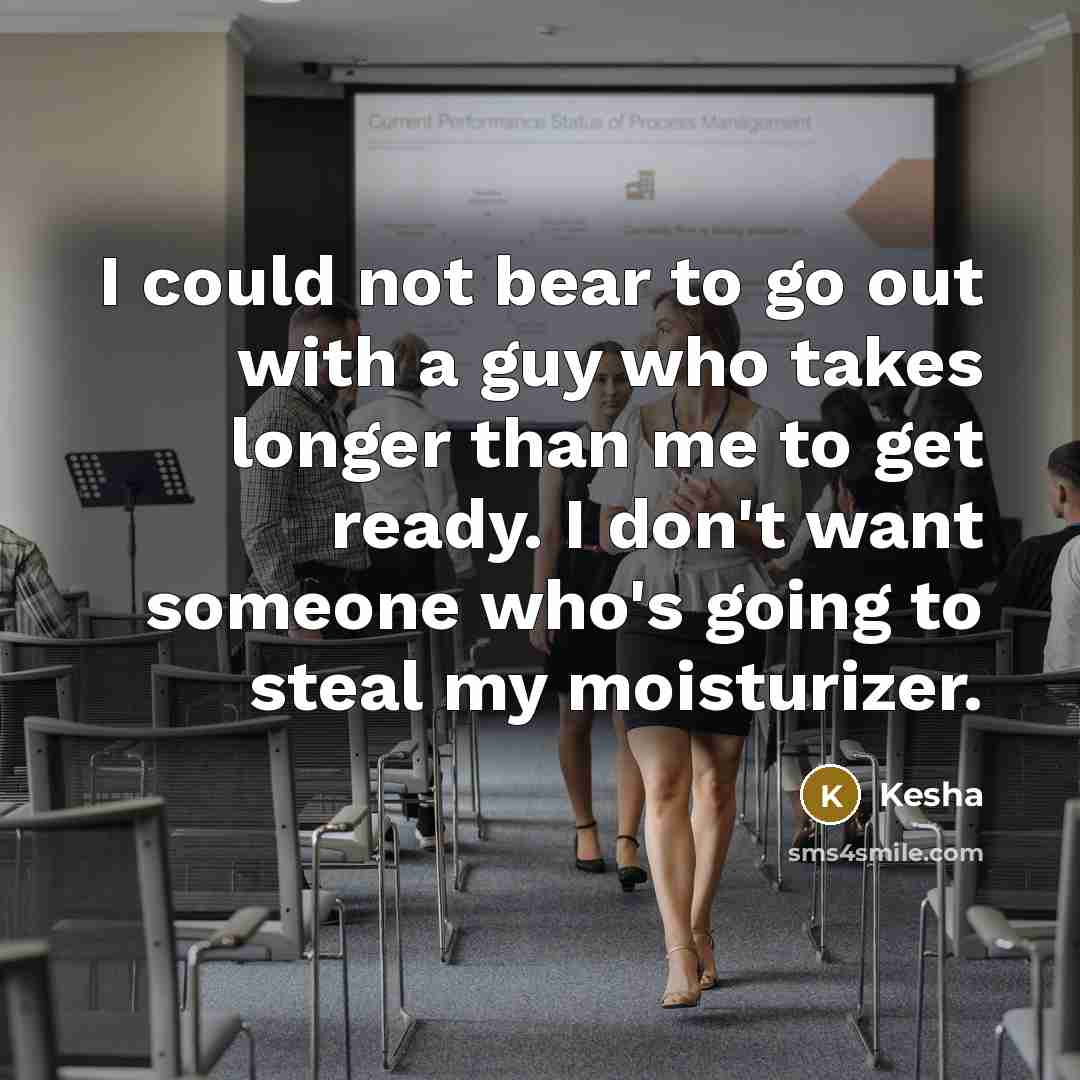 “I could not bear to go out with a guy…” quote by Kesha