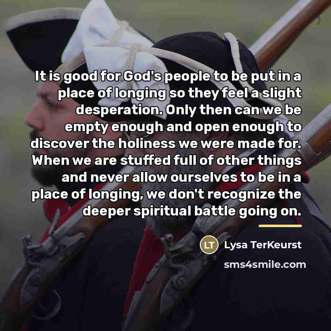 “It is good for God's people to be put in…” quote by Lysa TerKeurst