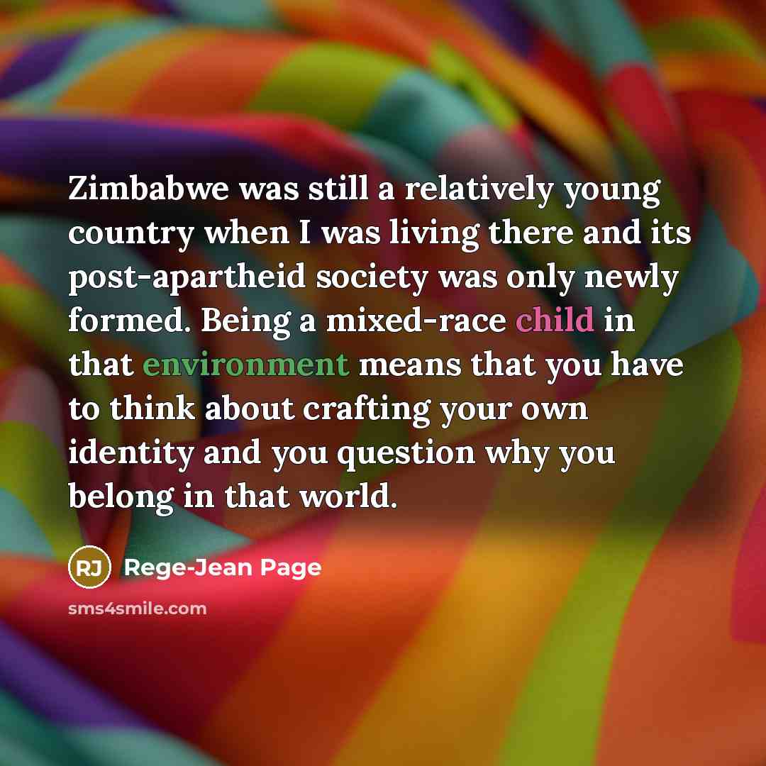 “Zimbabwe was still a relatively young country when I was…” quote by Rege-Jean Page