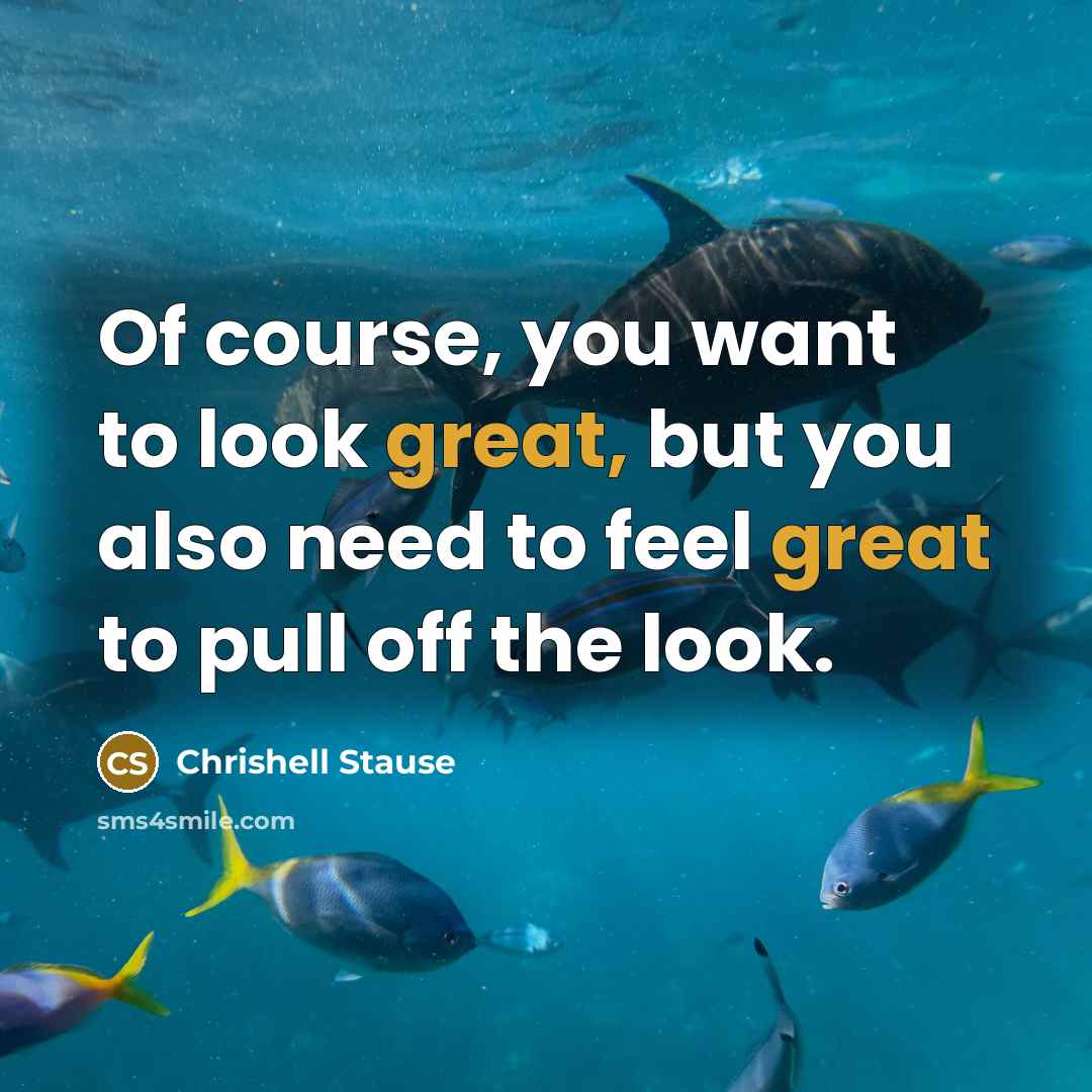 “Of course, you want to look great, but you also…” quote by Chrishell Stause