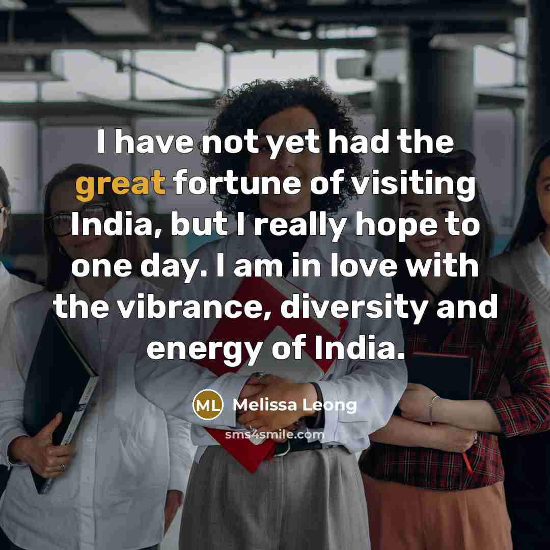 “I have not yet had the great fortune of visiting…” quote by Melissa Leong
