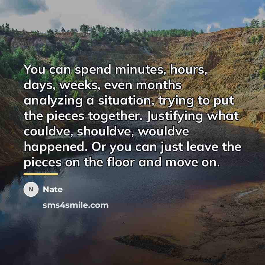 “You can spend minutes, hours, days, weeks, even months analyzing…” quote by Nate