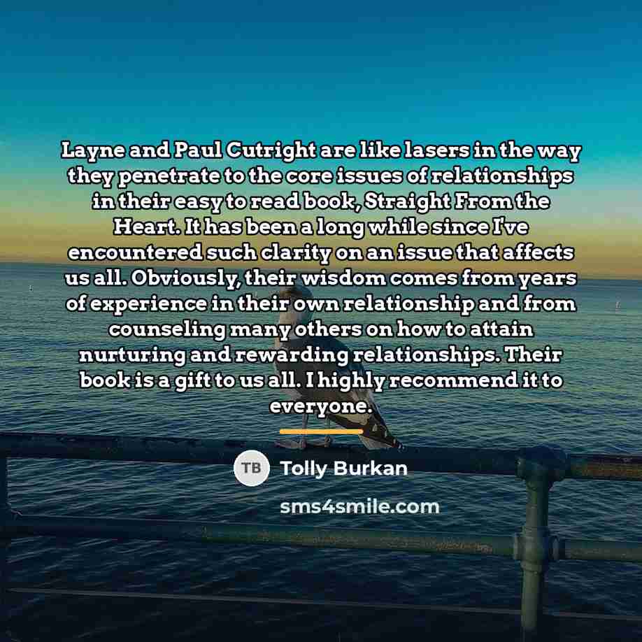 “Layne and Paul Cutright are like lasers in the way…” quote by Tolly Burkan
