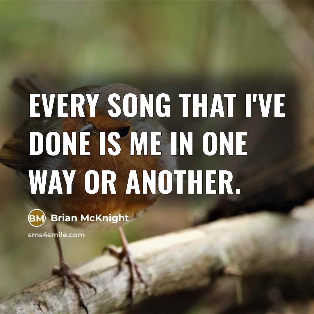 “Every song that I've done is me in one way…” quote by Brian McKnight