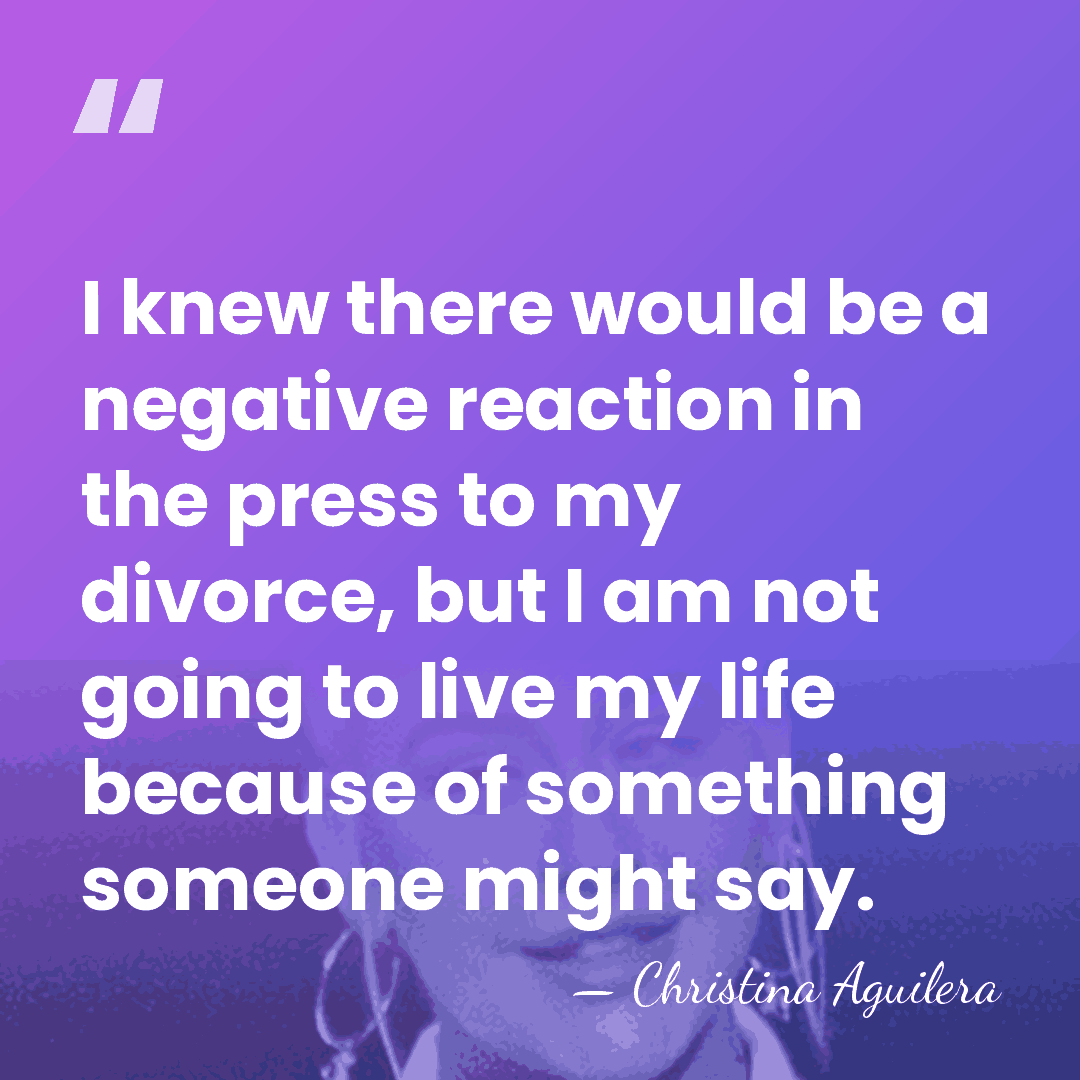 I knew there would be a negative reaction in the press to&hellip; - Christina Aguilera