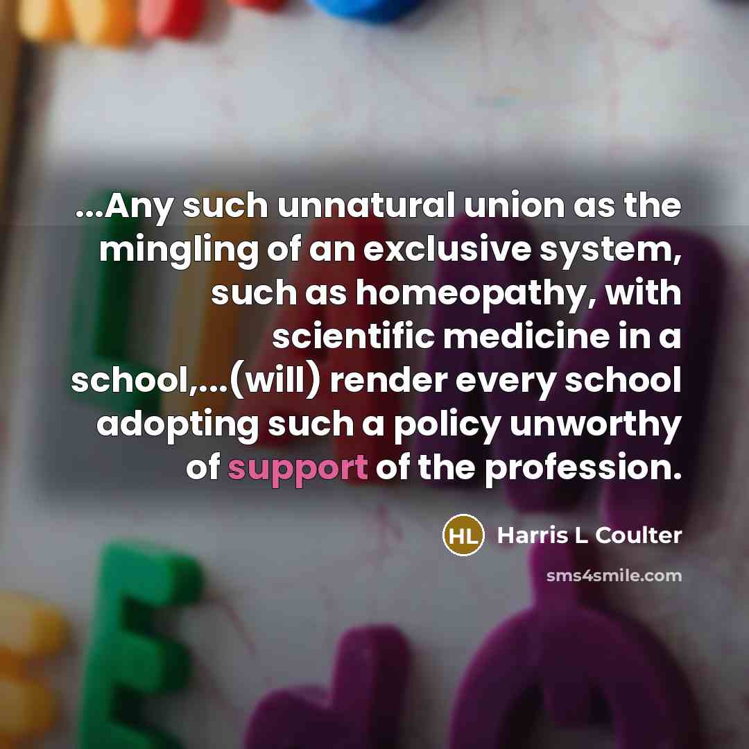 “...Any such unnatural union as the mingling of an exclusive…” quote by Harris L Coulter