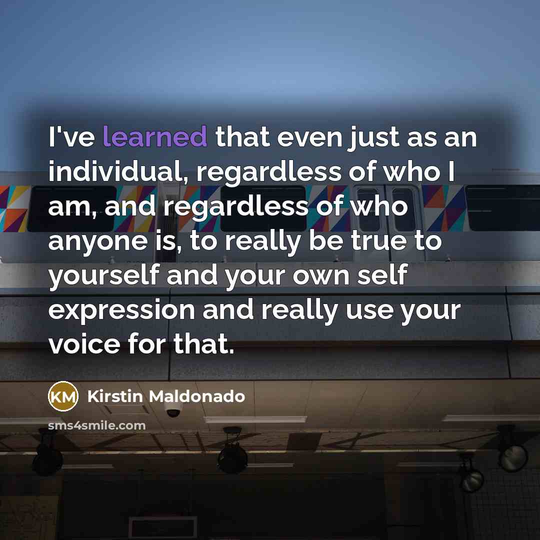 “I've learned that even just as an individual, regardless of…” quote by Kirstin Maldonado