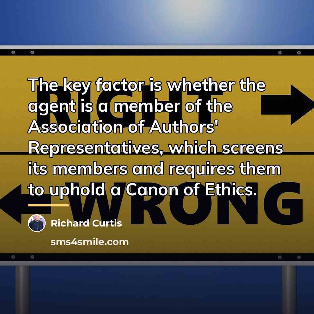 “The key factor is whether the agent is a member…” quote by Richard Curtis