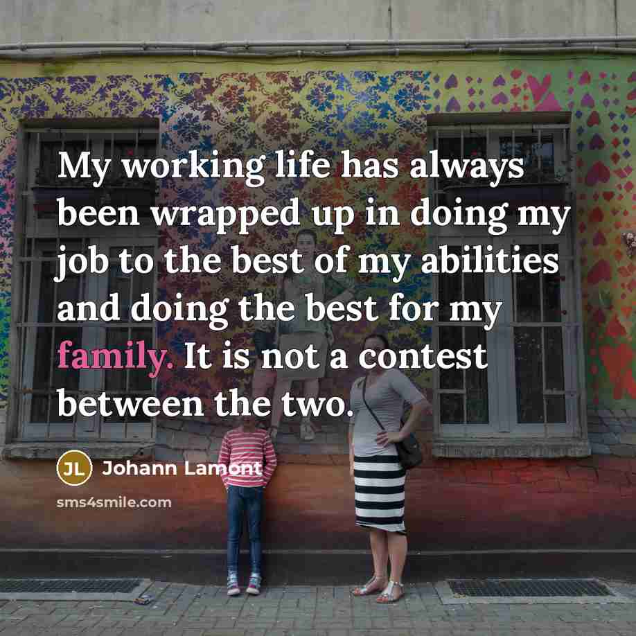 “My working life has always been wrapped up in doing…” quote by Johann Lamont