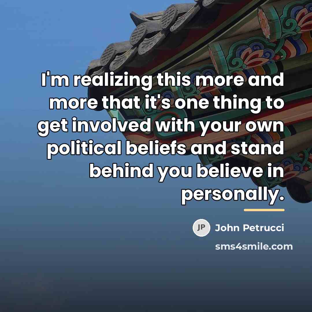 “I'm realizing this more and more that it's one thing…” quote by John Petrucci
