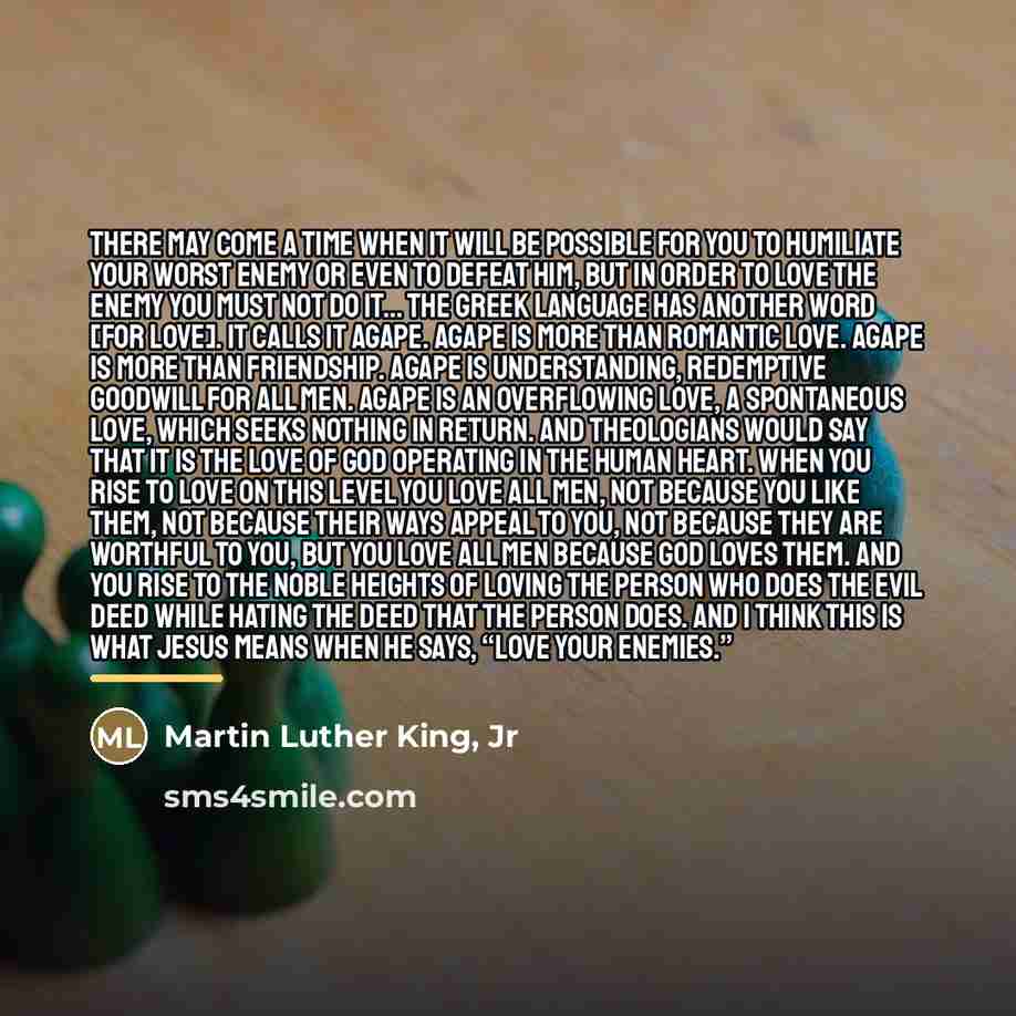 “There may come a time when it will be possible…” quote by Martin Luther King, Jr