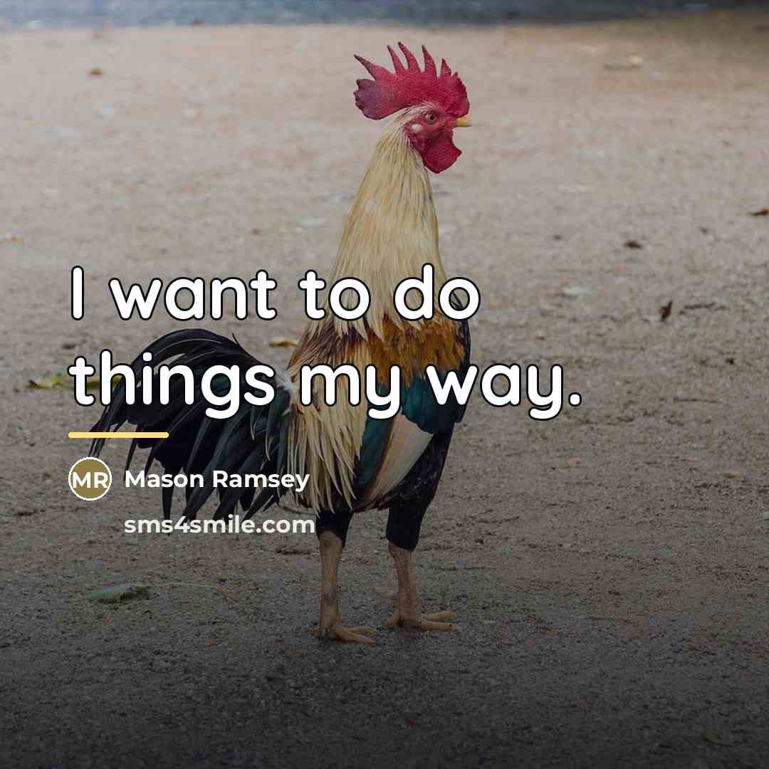 “I want to do things my way.…” quote by Mason Ramsey