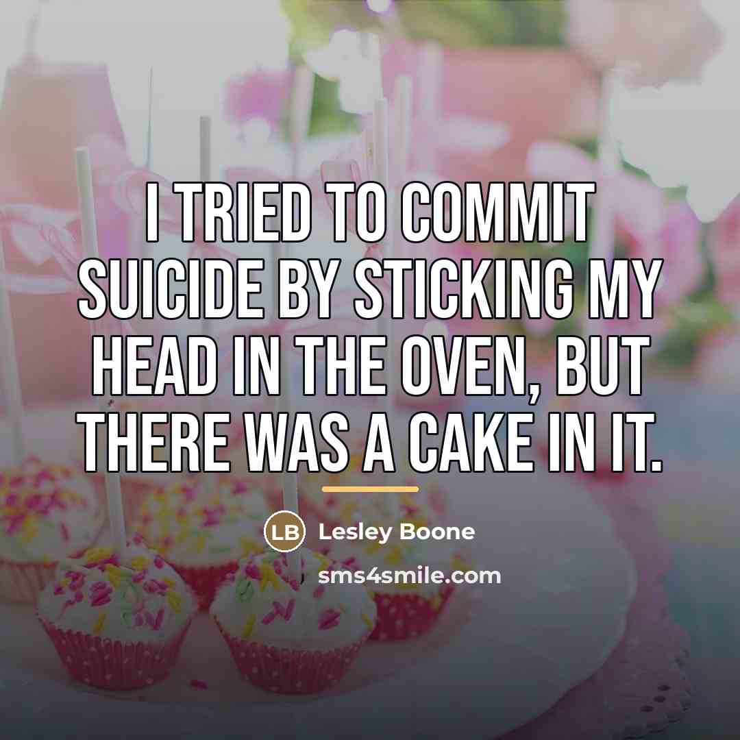 “I tried to commit suicide by sticking my head in…” quote by Lesley Boone