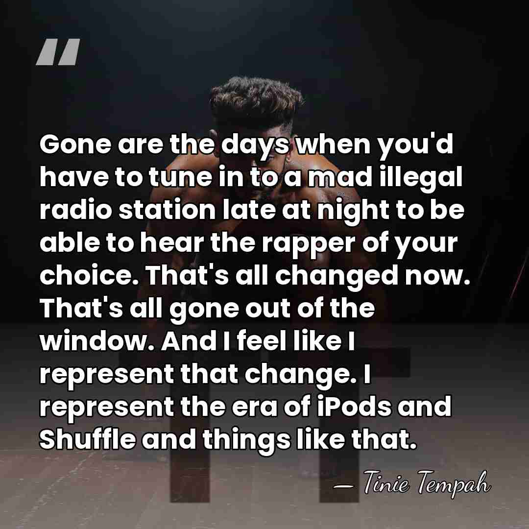 Gone are the days when you'd have to tune in to a&hellip; - Tinie Tempah