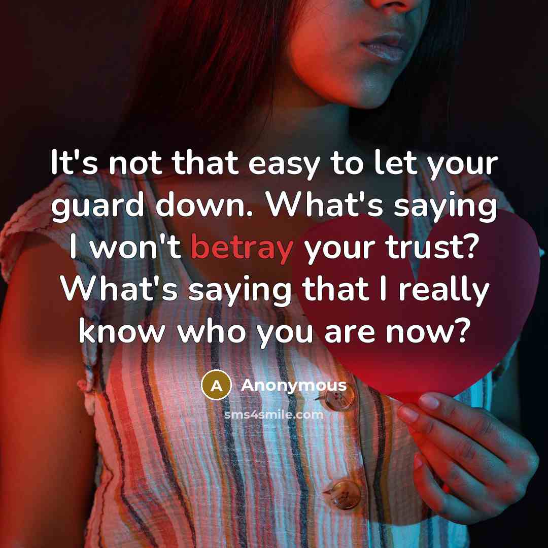 “It's not that easy to let your guard down. What's…” quote by Anonymous