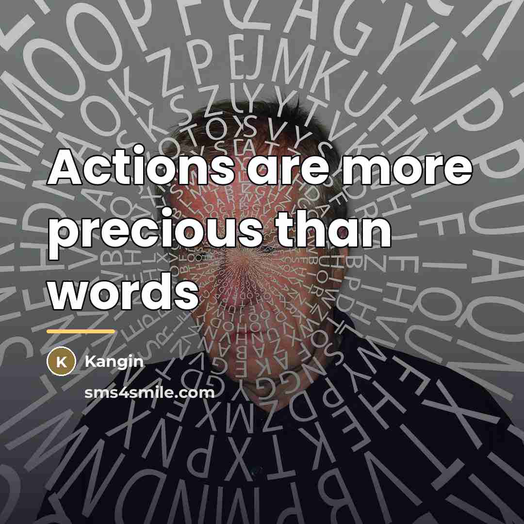 “Actions are more precious than words…” quote by Kangin