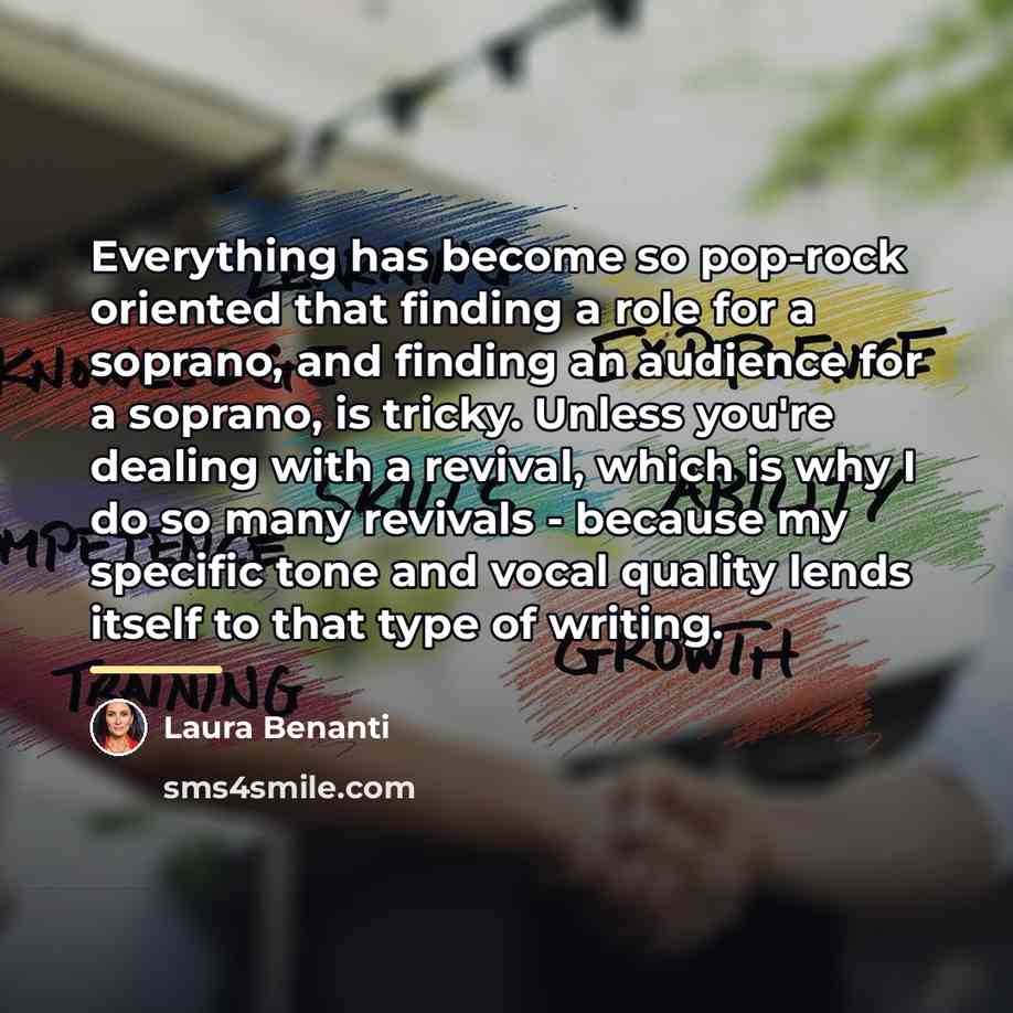 “Everything has become so pop-rock oriented that finding a role…” quote by Laura Benanti