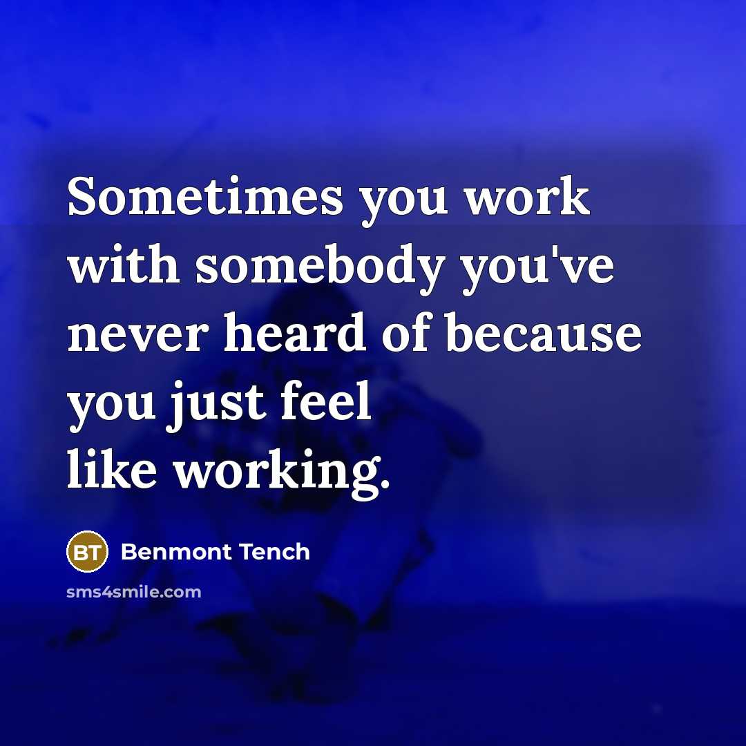“Sometimes you work with somebody you've never heard of because…” quote by Benmont Tench