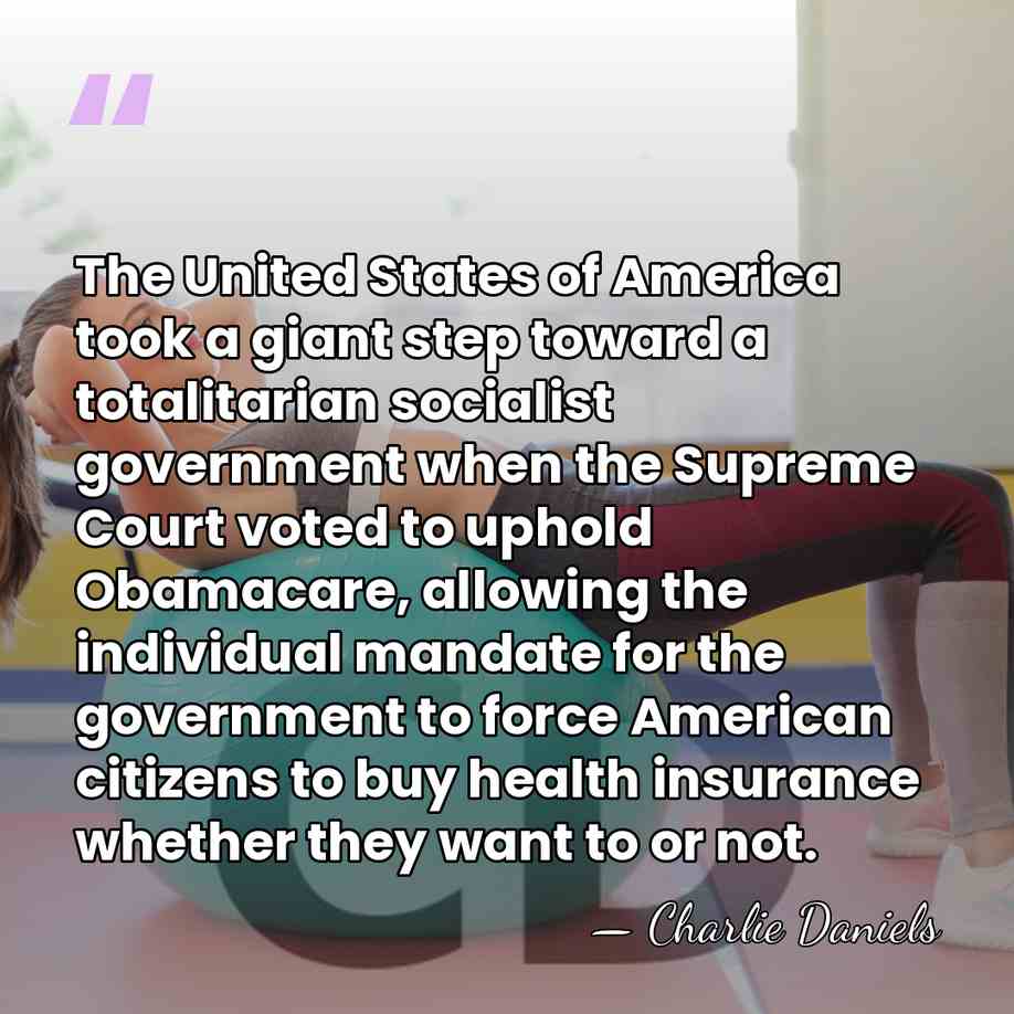 The United States of America took a giant step toward a totalitarian&hellip; - Charlie Daniels