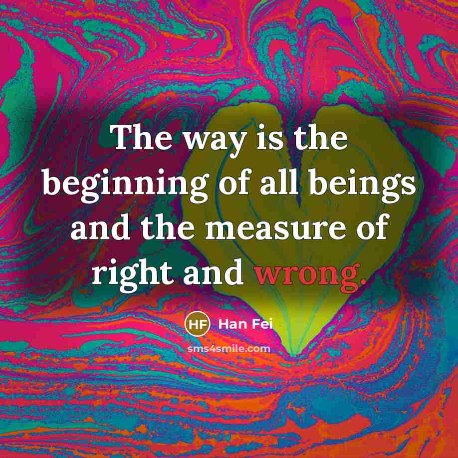 “The way is the beginning of all beings and the…” quote by Han Fei