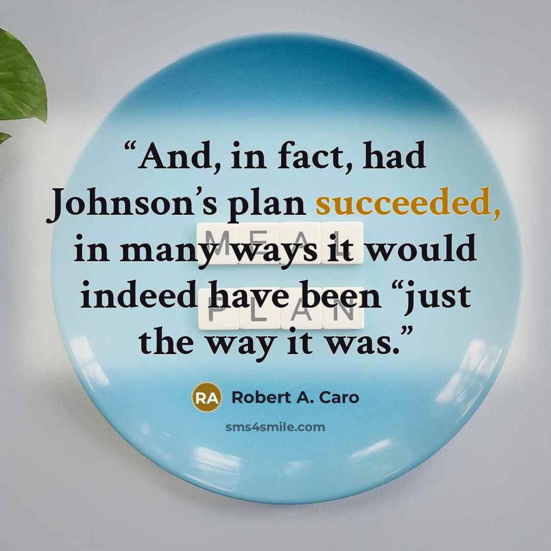 “And, in fact, had Johnson’s plan succeeded, in many ways it would indeed have been “just the way it was.” quote by Robert A. Caro