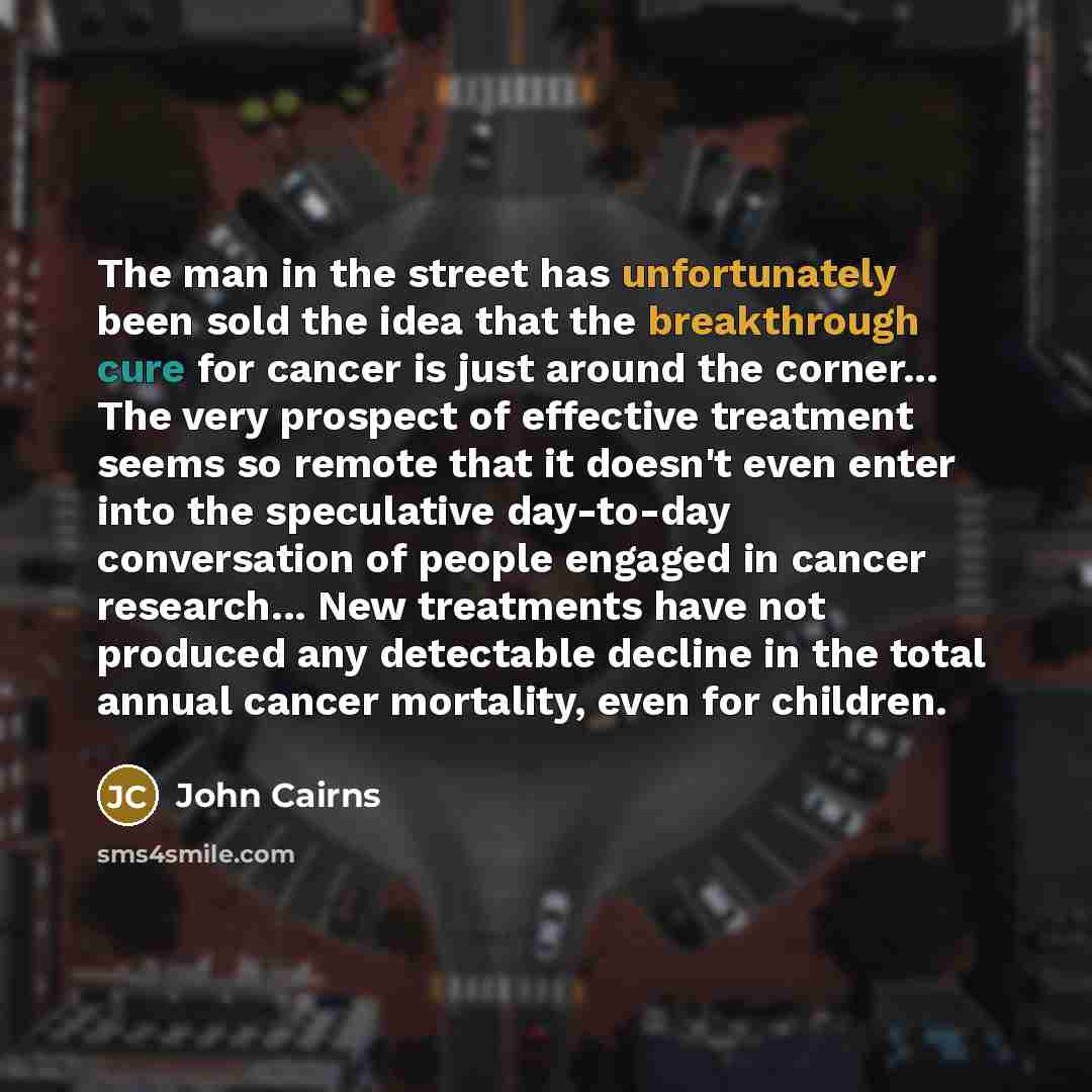 “The man in the street has unfortunately been sold the…” quote by John Cairns