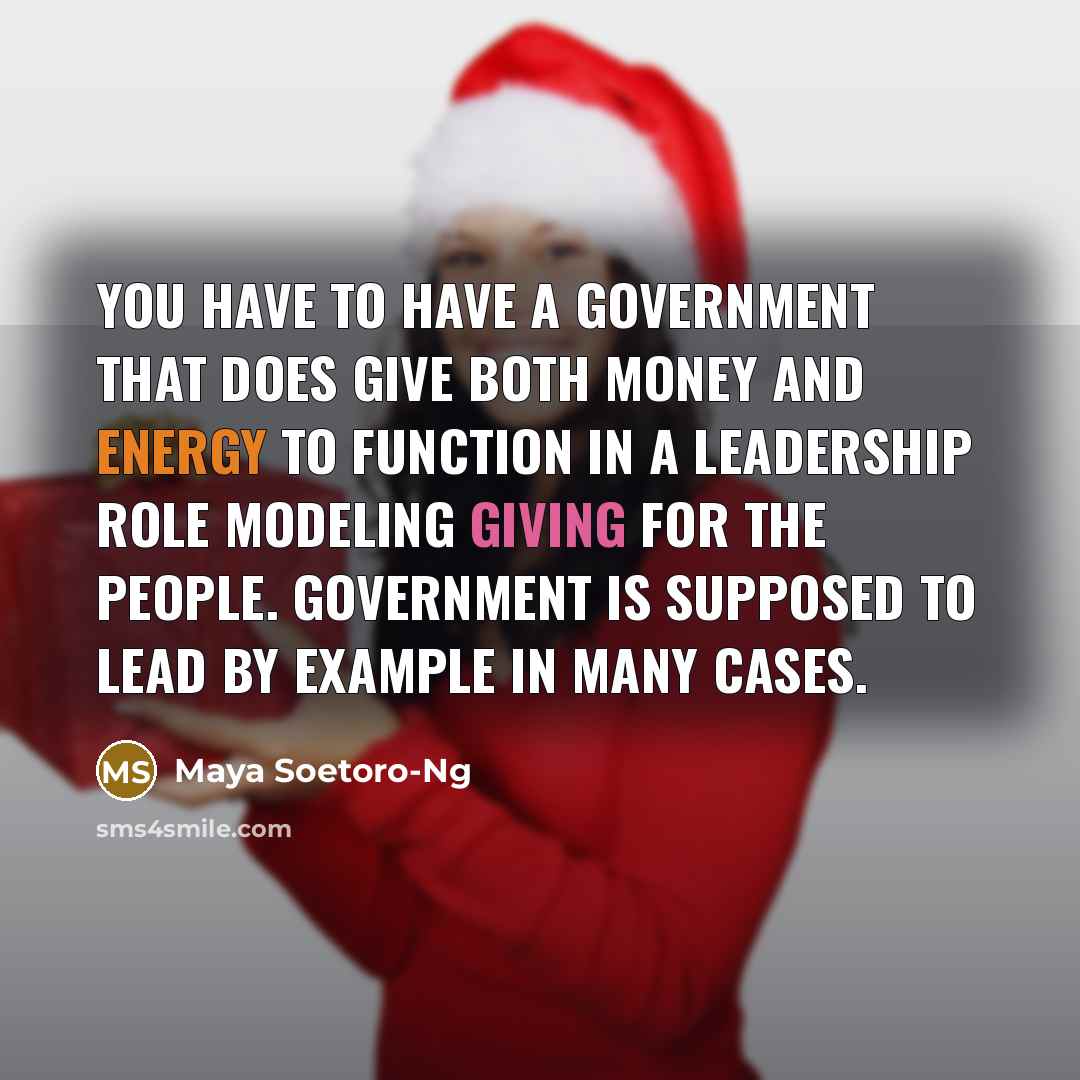 “You have to have a government that does give both…” quote by Maya Soetoro-Ng
