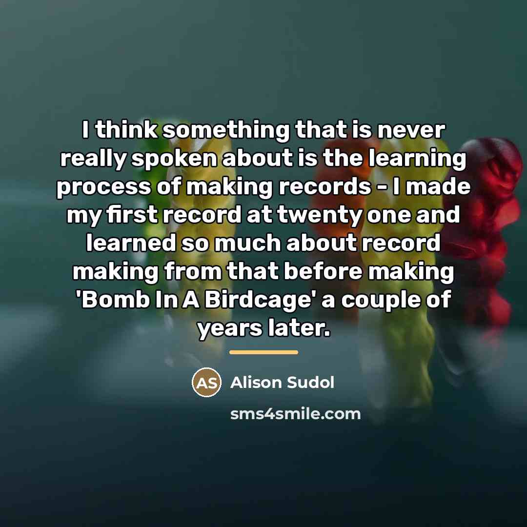 “I think something that is never really spoken about is…” quote by Alison Sudol