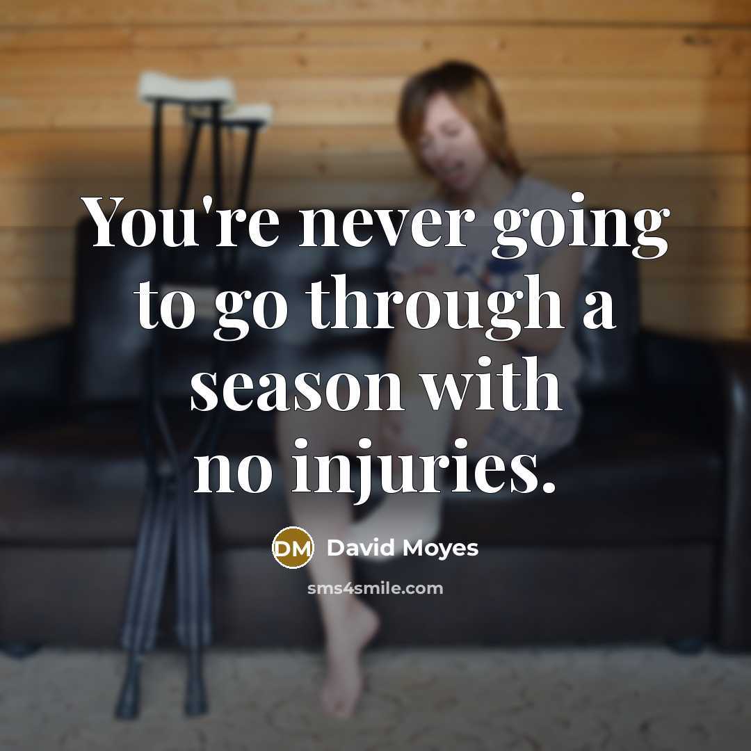 “You're never going to go through a season with no…” quote by David Moyes