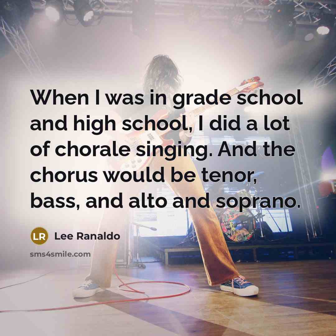 “When I was in grade school and high school, I…” quote by Lee Ranaldo