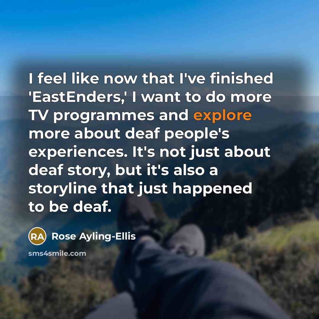 “I feel like now that I've finished 'EastEnders,' I want…” quote by Rose Ayling-Ellis