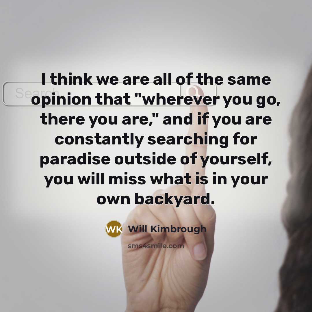 “I think we are all of the same opinion that…” quote by Will Kimbrough