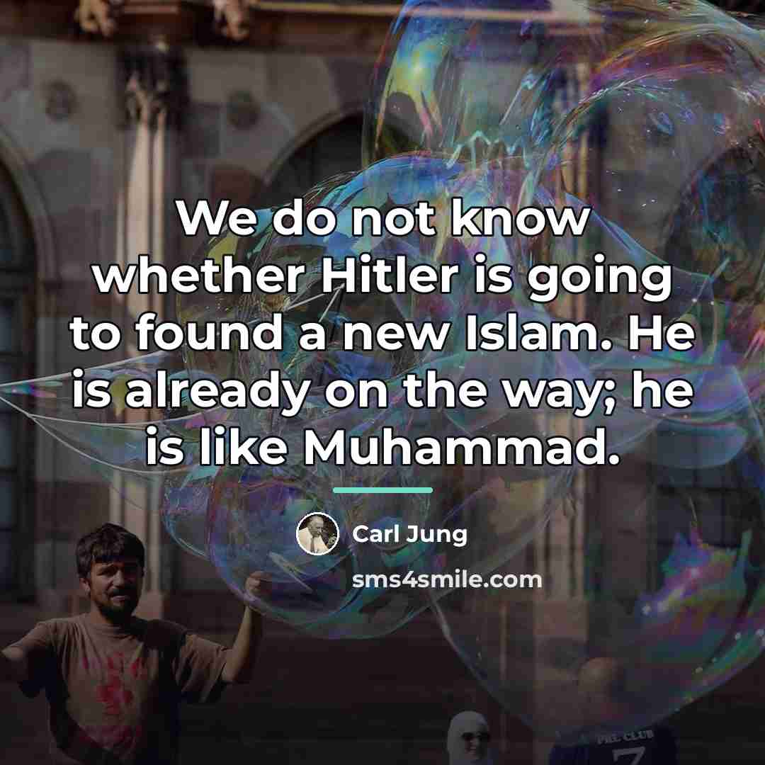 “We do not know whether Hitler is going to found…” quote by Carl Jung