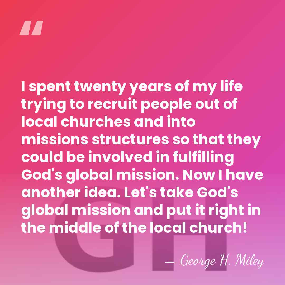 I spent twenty years of my life trying to recruit people out&hellip; - George H. Miley