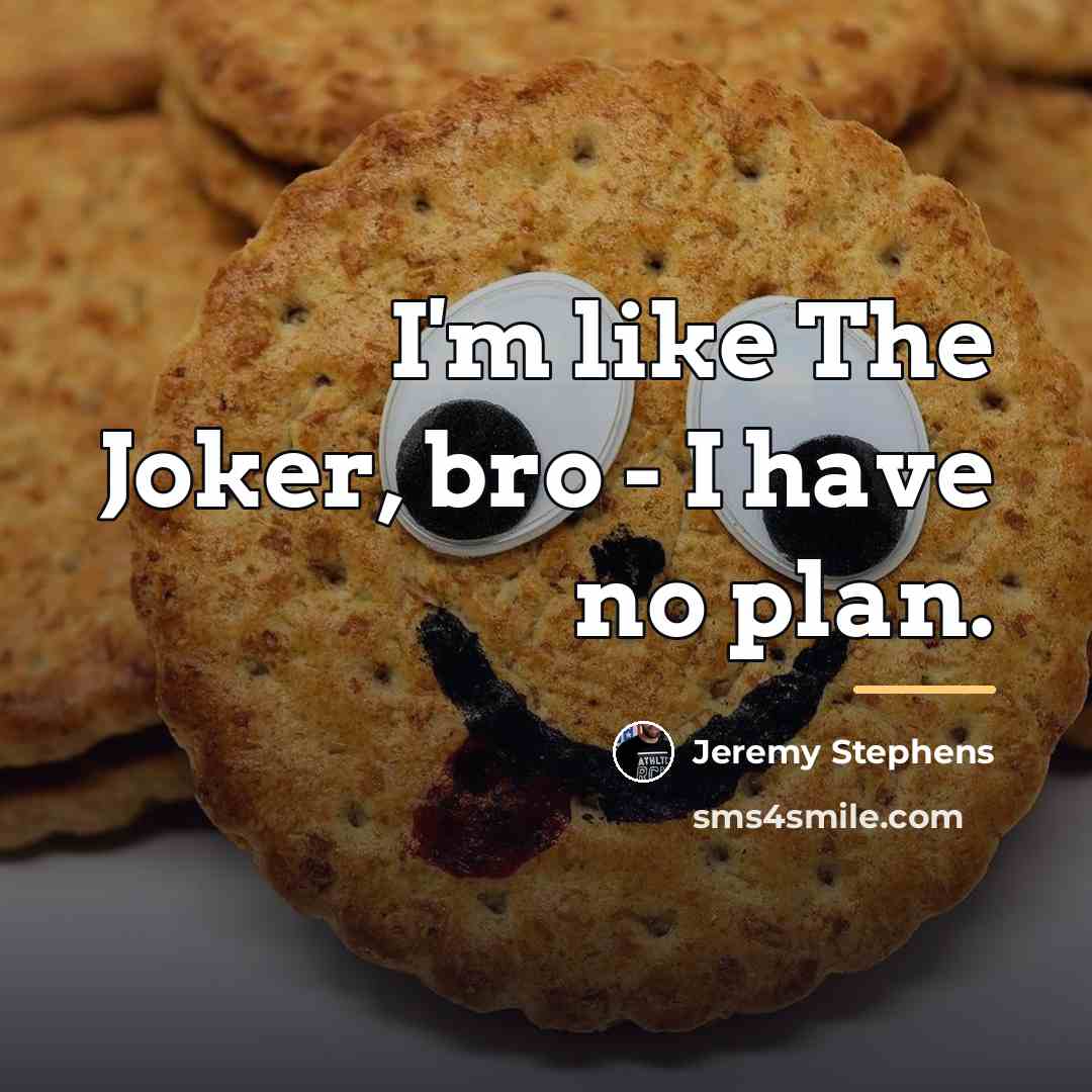 “I'm like The Joker, bro - I have no plan.…” quote by Jeremy Stephens