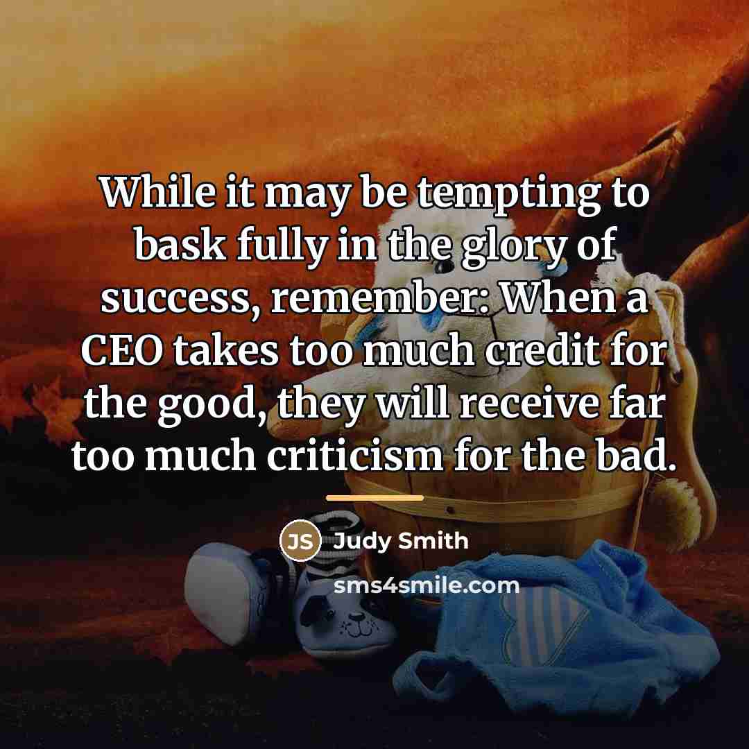 “While it may be tempting to bask fully in the…” quote by Judy Smith
