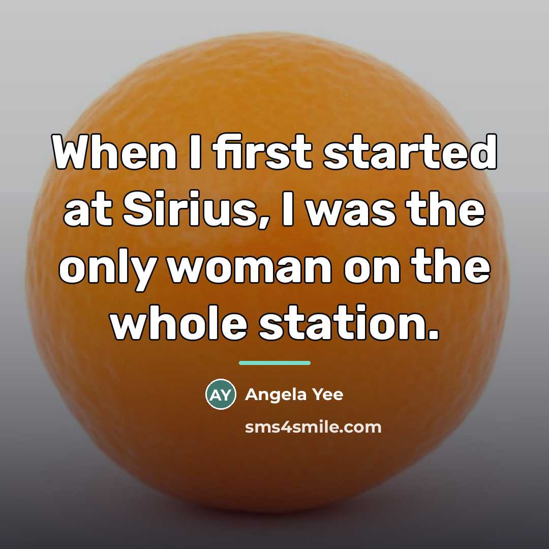 “When I first started at Sirius, I was the only…” quote by Angela Yee