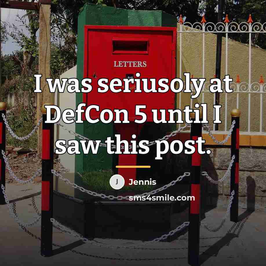“I was seriusoly at DefCon 5 until I saw this…” quote by Jennis