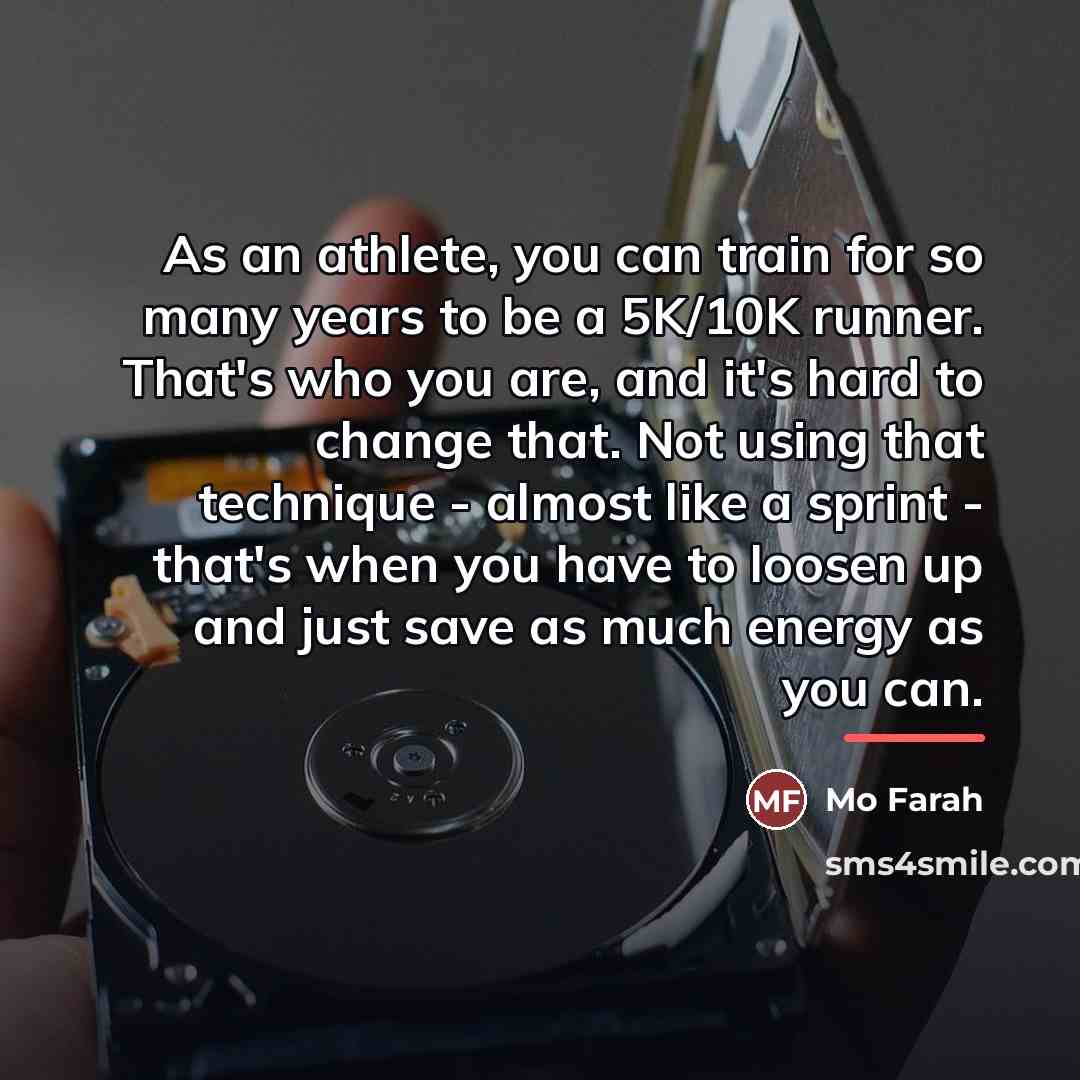 “As an athlete, you can train for so many years…” quote by Mo Farah