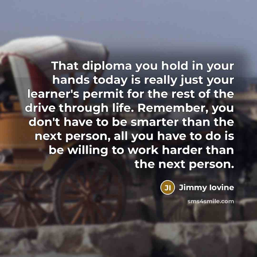 “That diploma you hold in your hands today is really…” quote by Jimmy Iovine