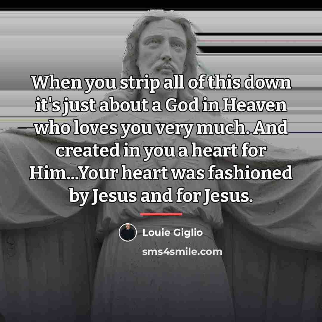 “When you strip all of this down it's just about…” quote by Louie Giglio