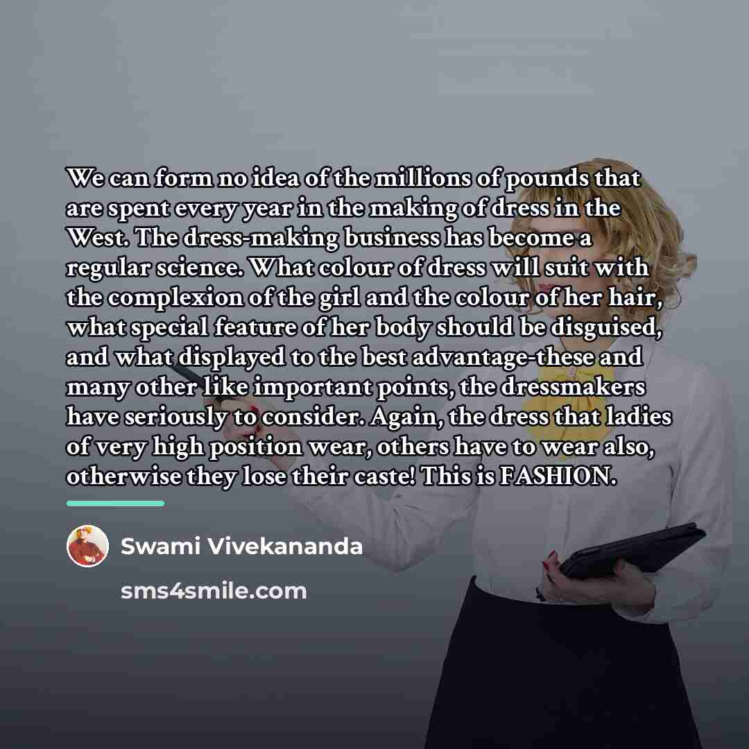 “We can form no idea of the millions of pounds…” quote by Swami Vivekananda