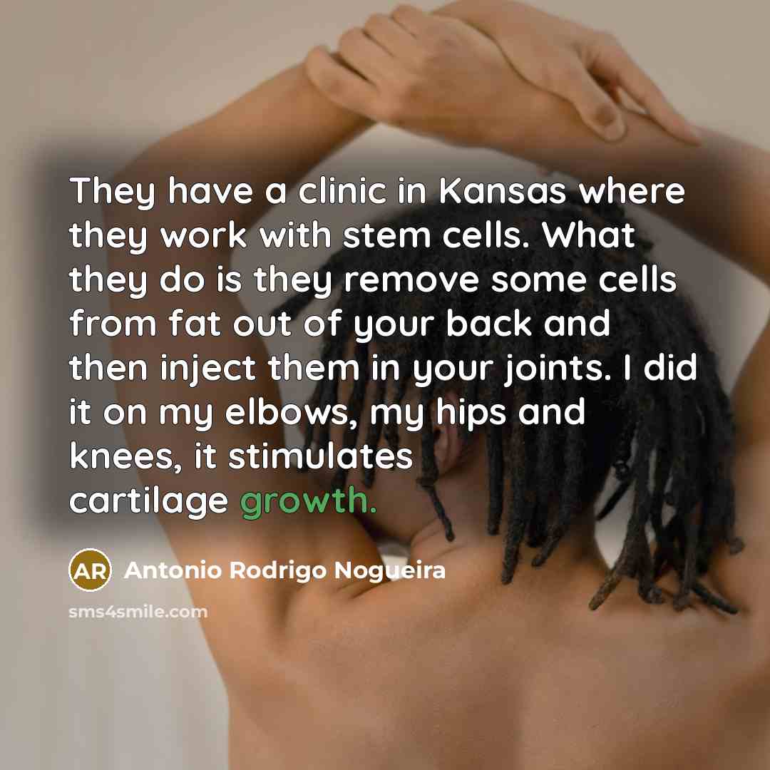 “They have a clinic in Kansas where they work with…” quote by Antonio Rodrigo Nogueira