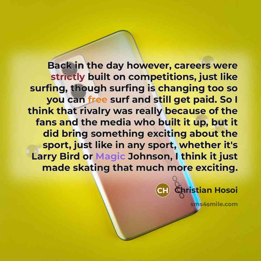 “Back in the day however, careers were strictly built on…” quote by Christian Hosoi