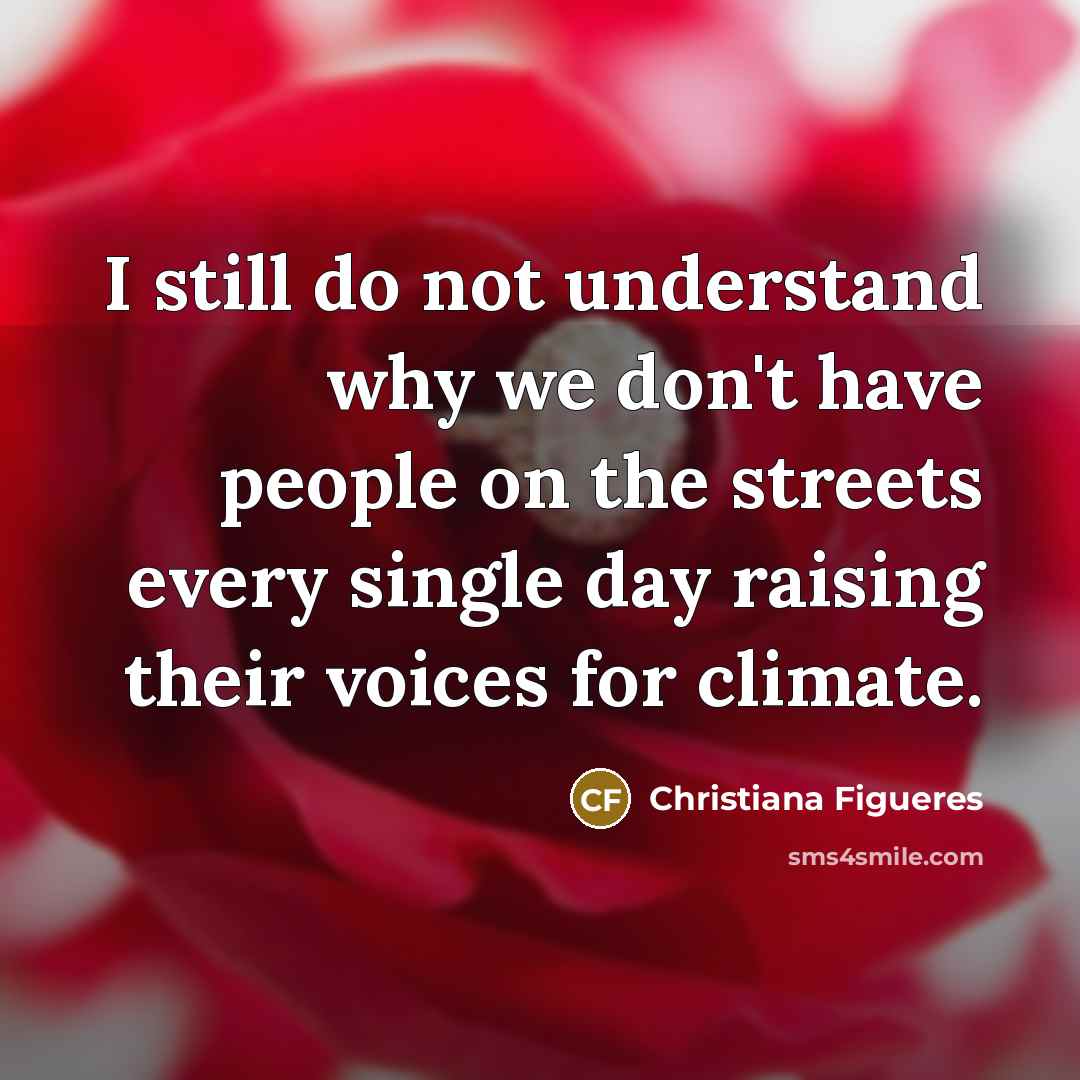 “I still do not understand why we don't have people…” quote by Christiana Figueres