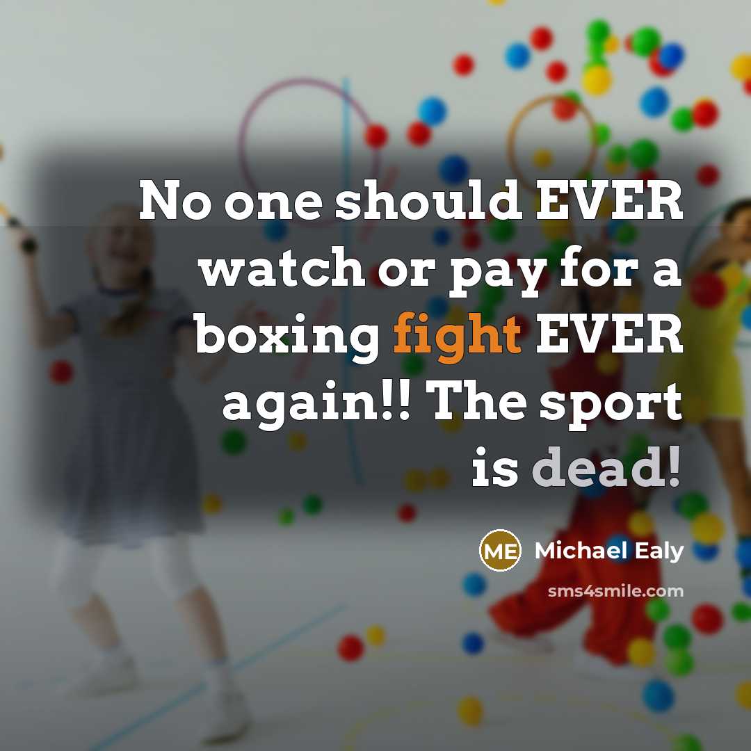 “No one should EVER watch or pay for a boxing…” quote by Michael Ealy