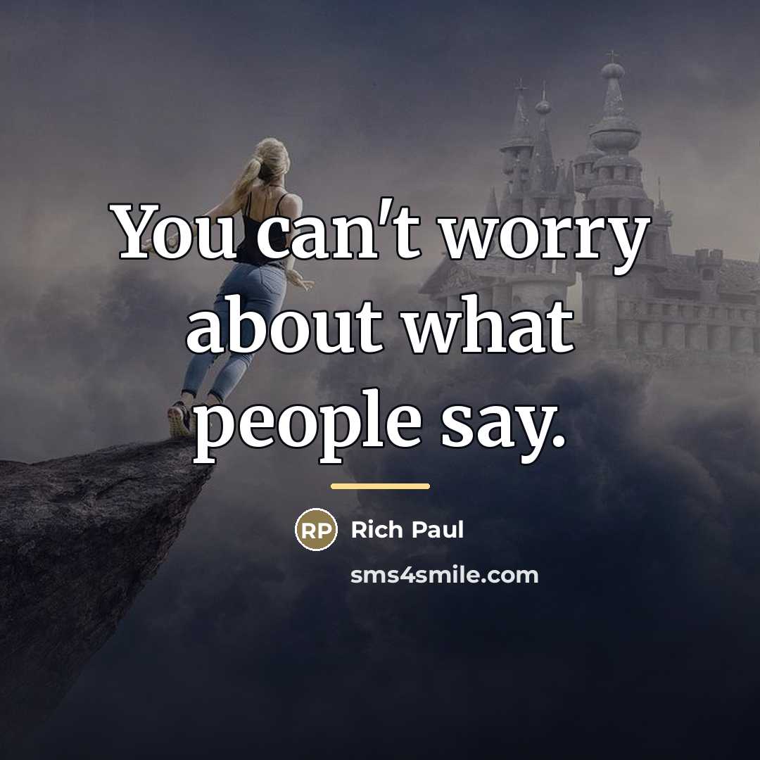 “You can't worry about what people say.…” quote by Rich Paul