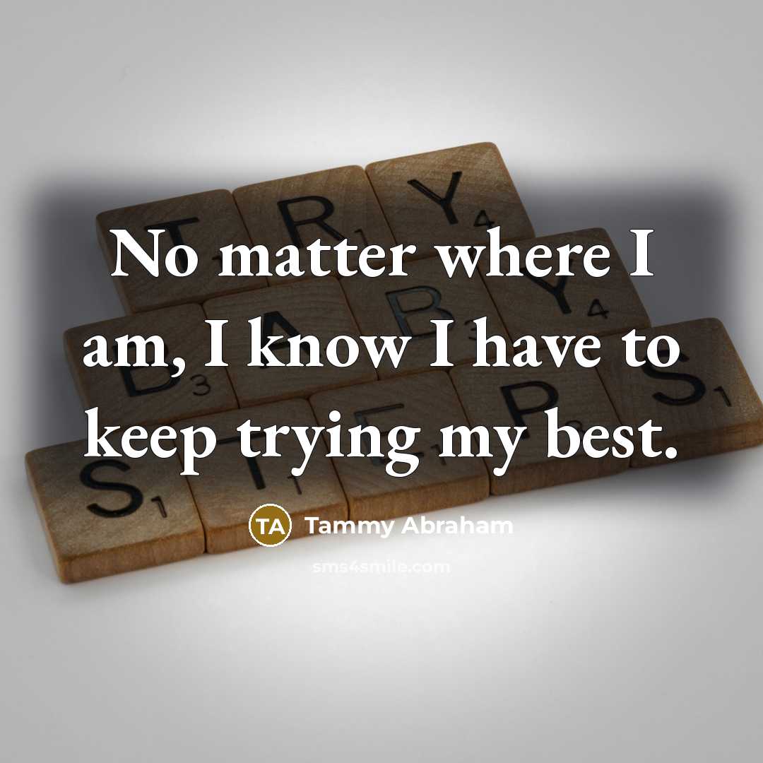 “No matter where I am, I know I have to…” quote by Tammy Abraham