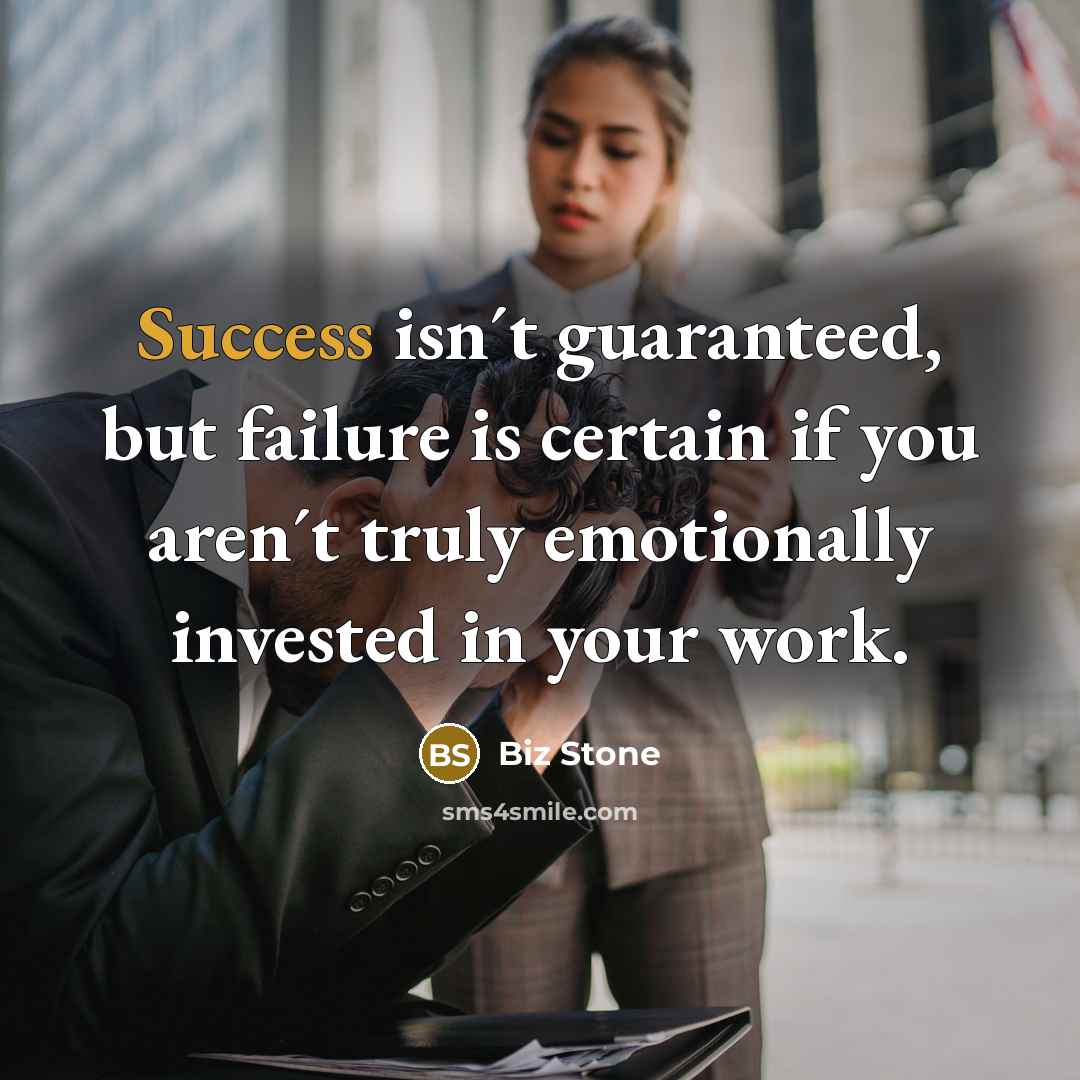“Success isn´t guaranteed, but failure is certain if you aren´t…” quote by Biz Stone