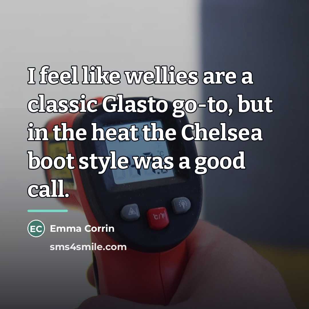 “I feel like wellies are a classic Glasto go-to, but…” quote by Emma Corrin